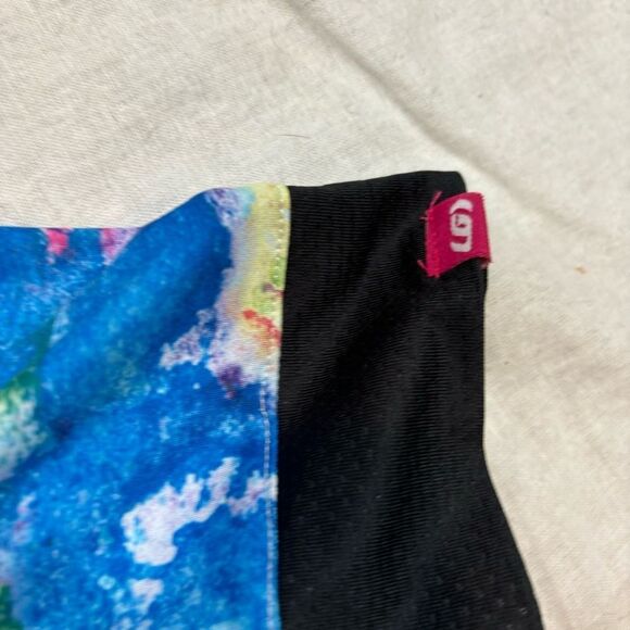 Ladies Garneau Cycling Jersey Full Zip Black and Paint Splatter Size XXL - Picture 10 of 10